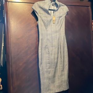 New Alexia Admor Plaid midi Dress XS